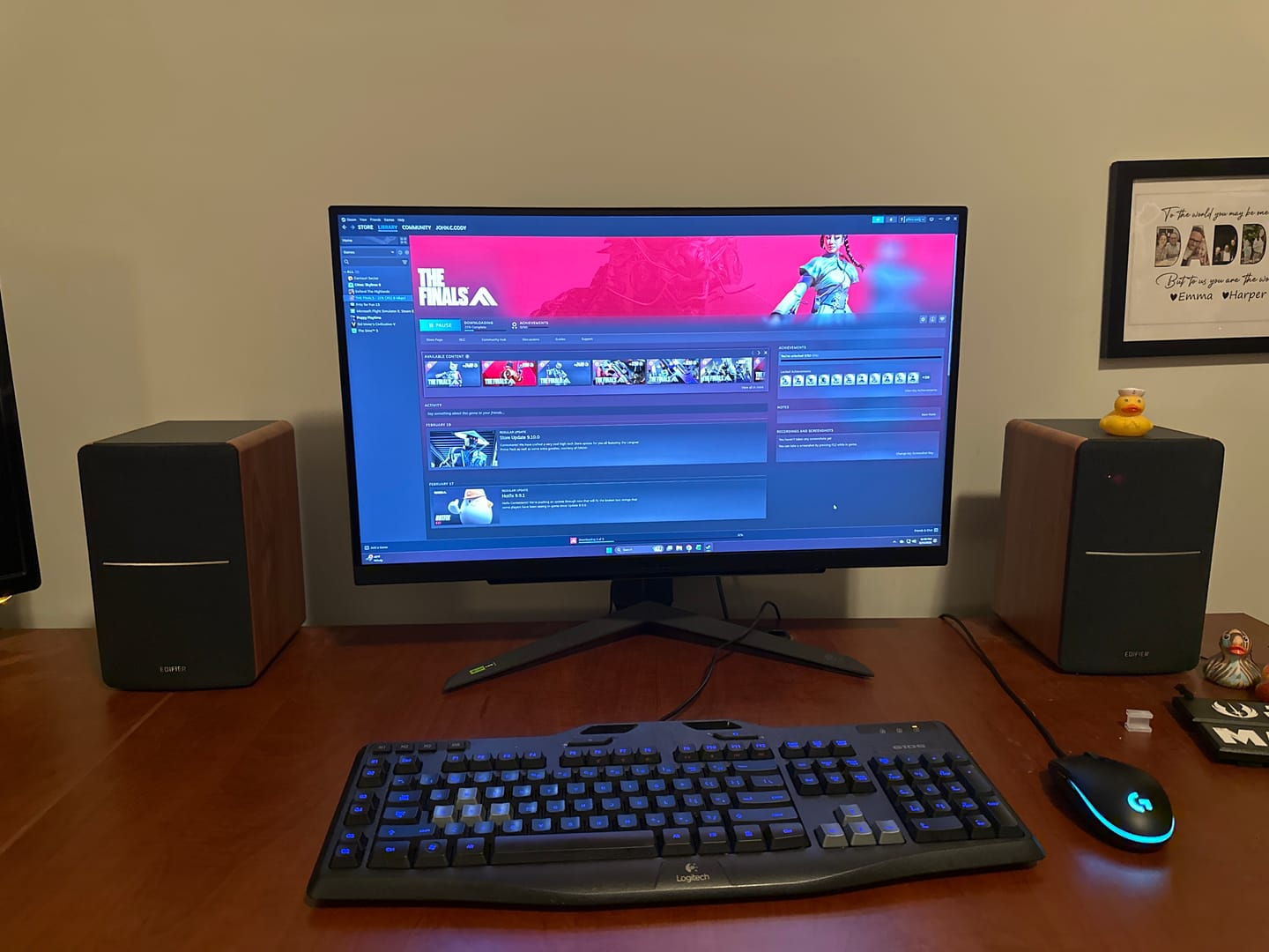 Customer photo review of R1280DBs Powered Bluetooth Bookshelf Speakers