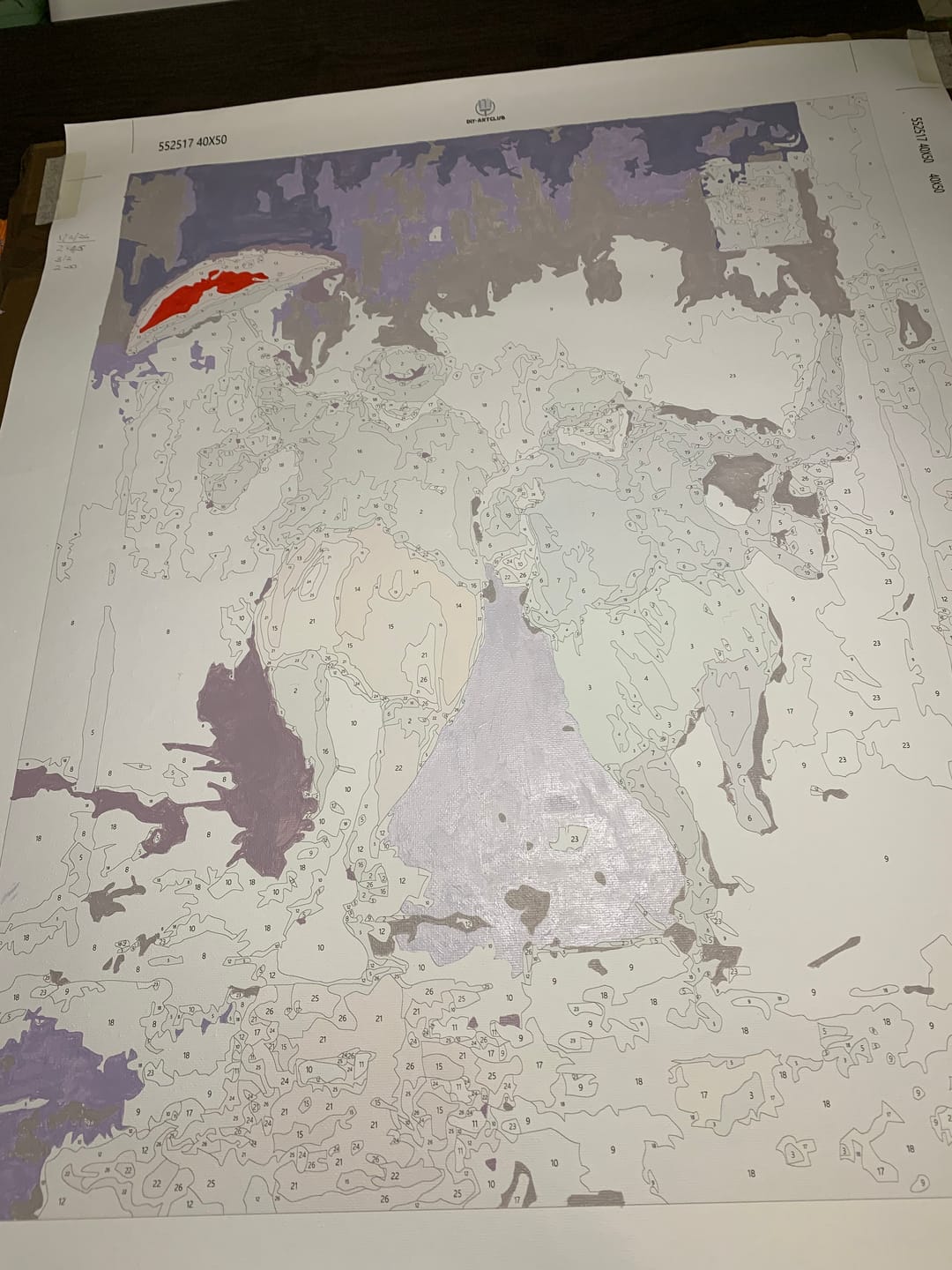 Customer photo review of Happy Retirees | Paint by Numbers