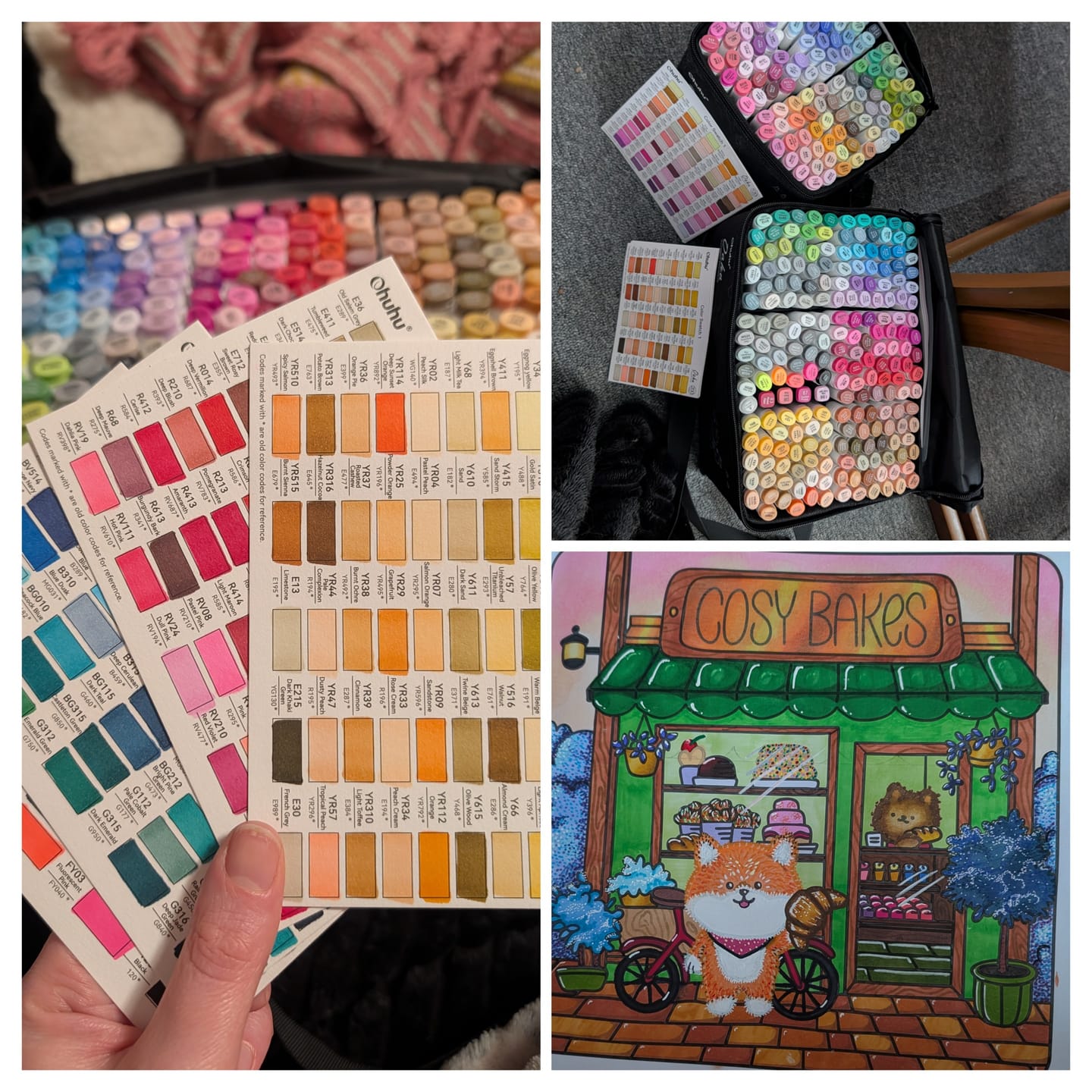 Customer photo review of Ohuhu Direct-ink Acrylic Markers 24 Colors - Nahuku