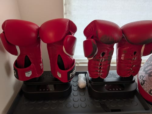 Customer photo review of The Glove Purifier V2 with Thermal Heating and O3-Enabled Active Technology Built for Preserving Boxing Gloves Email