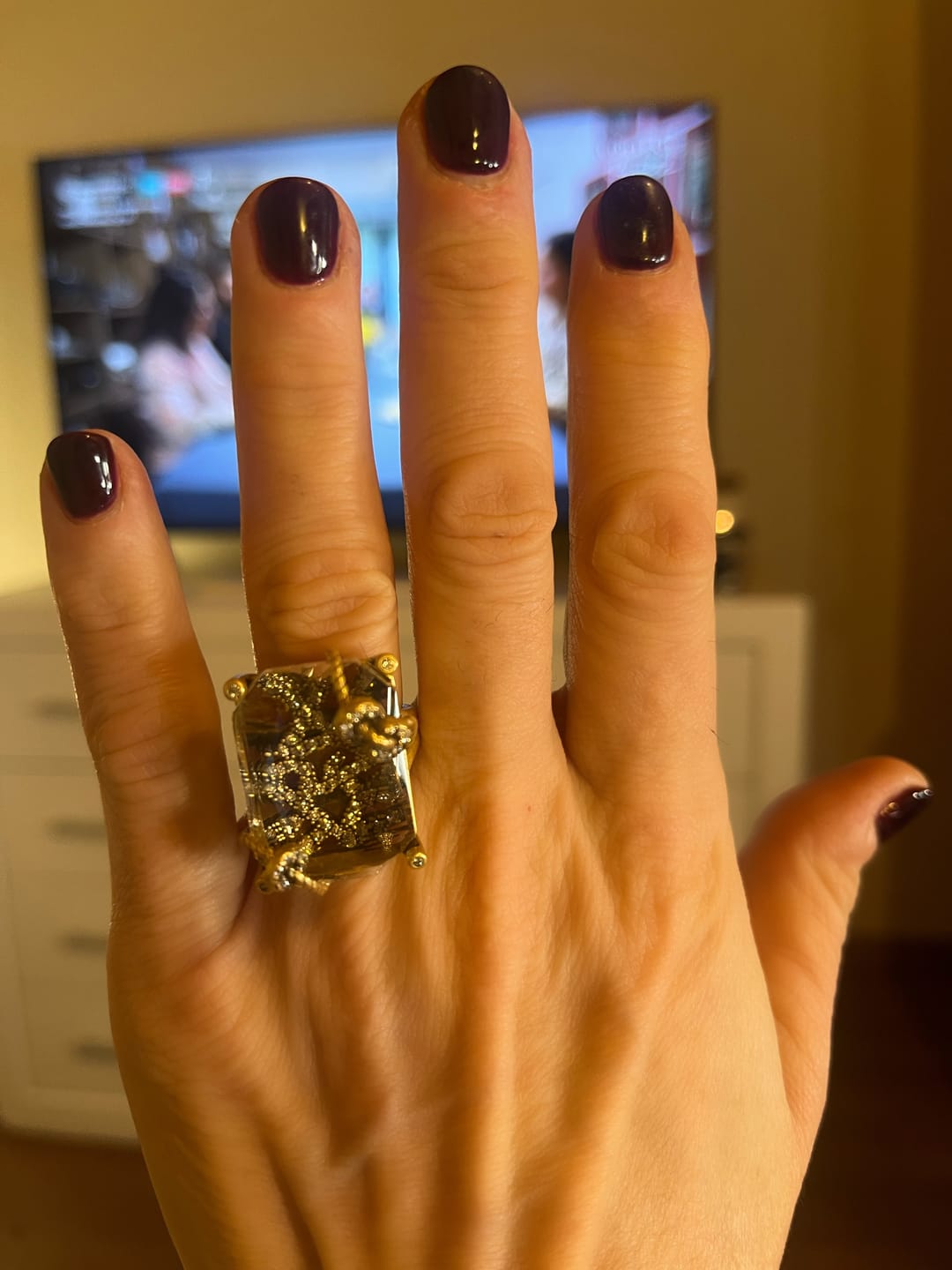 Customer photo review of Crystal Vault Vintage Ring