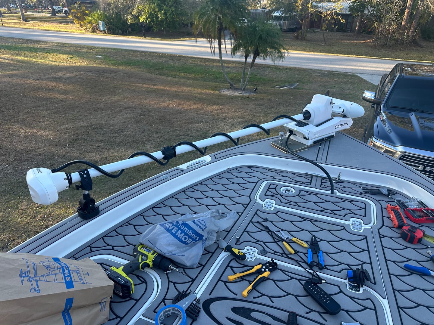 Customer photo review of Sea Swivel™ Trolling Motor Mount