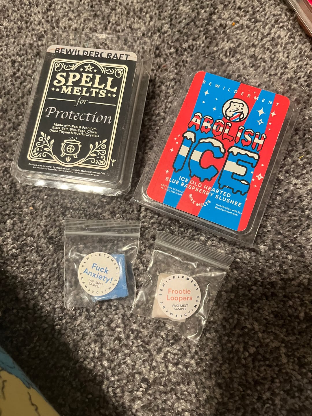 Customer photo review of Spell Melts for Protection Wax Melts