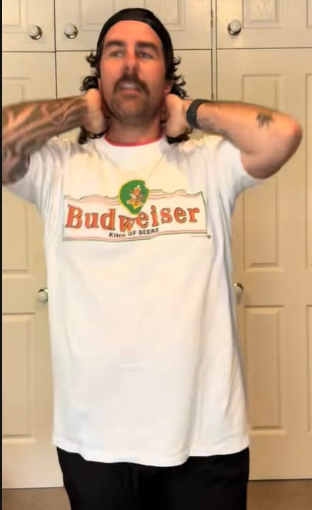 Customer photo review of Vintage 1994 Budweiser King of Beers Tee - XL