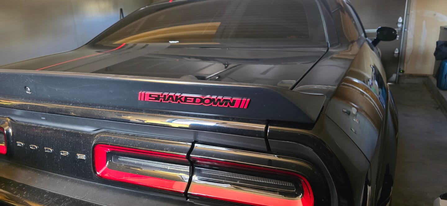 Customer photo review of "Challenger Shakedown 392" Themed 3pc or 5pc Emblem set