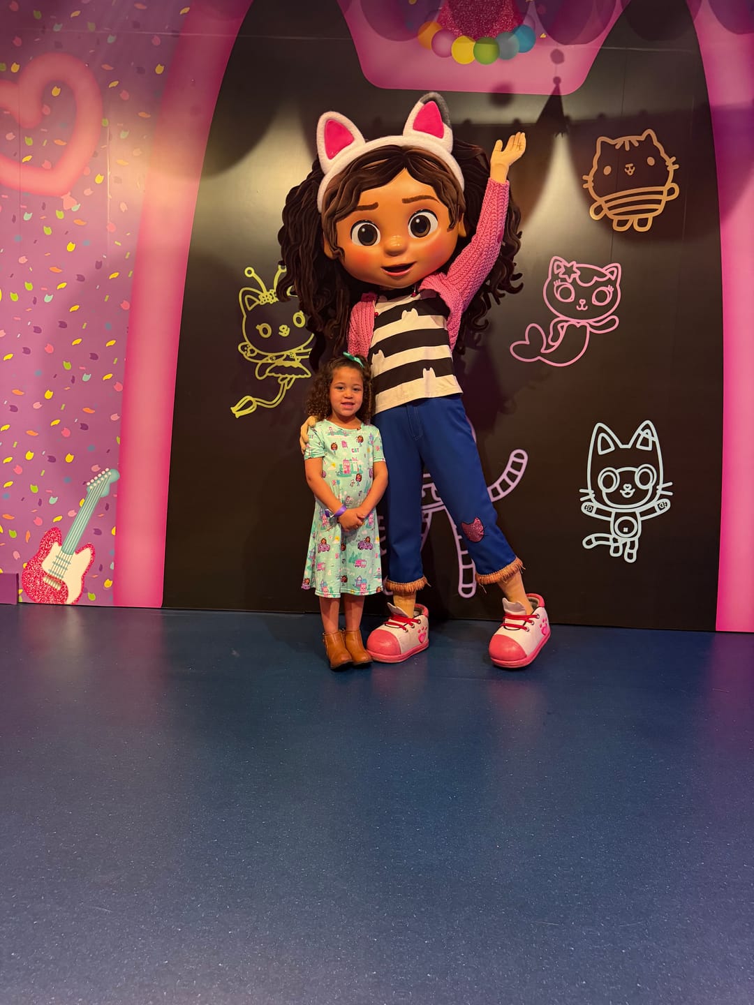 Customer photo review of Gabby's Dollhouse: Cat Francisco Bamboo Kids Pajamas