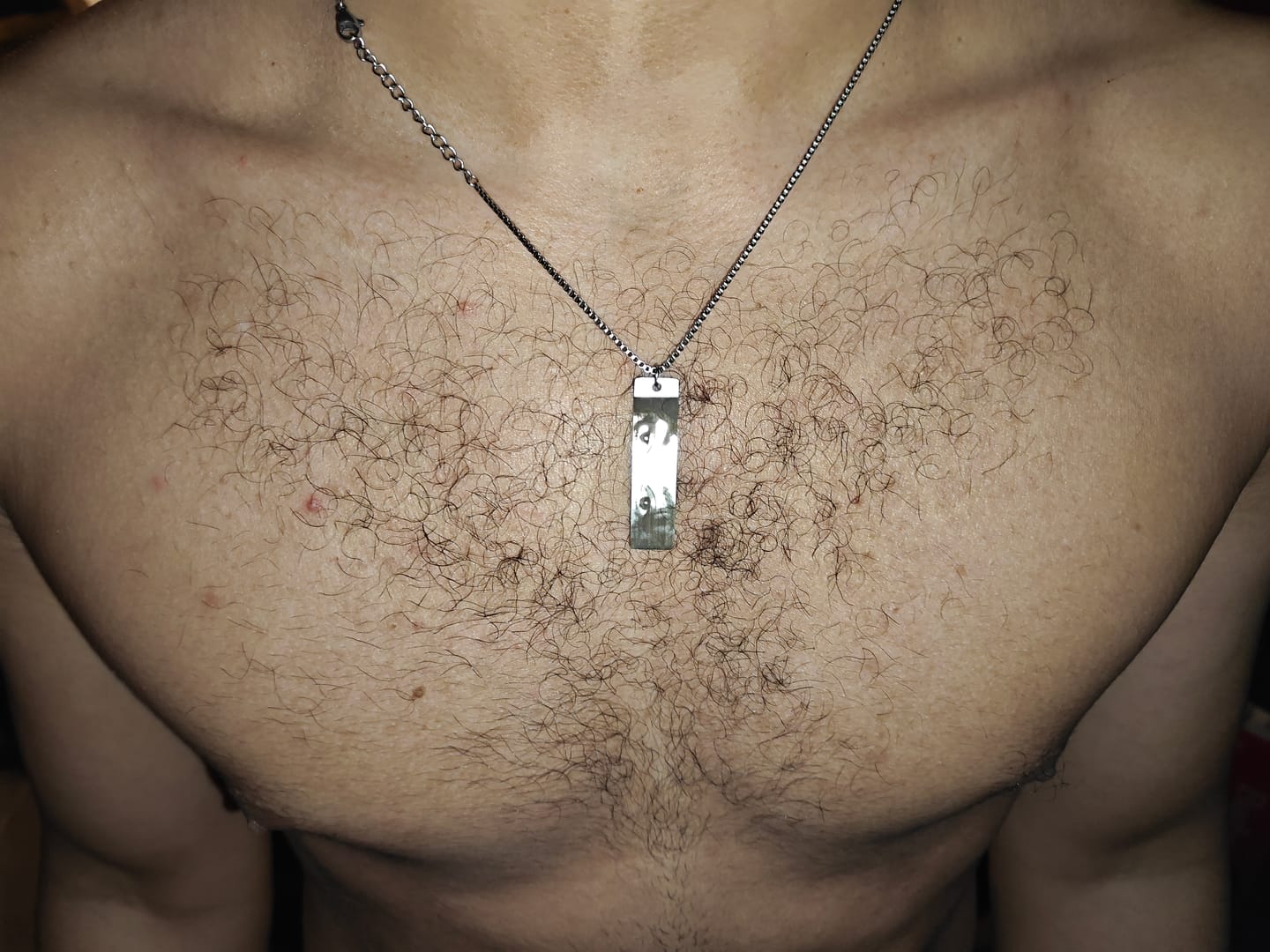 Customer photo review of Personalized Eye Photo Necklace