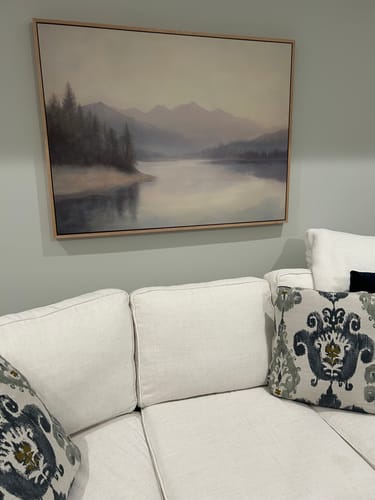 Customer photo review of Smoky Peaks Canvas Art