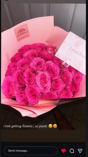 Customer photo review of Pink Rose Bouquet