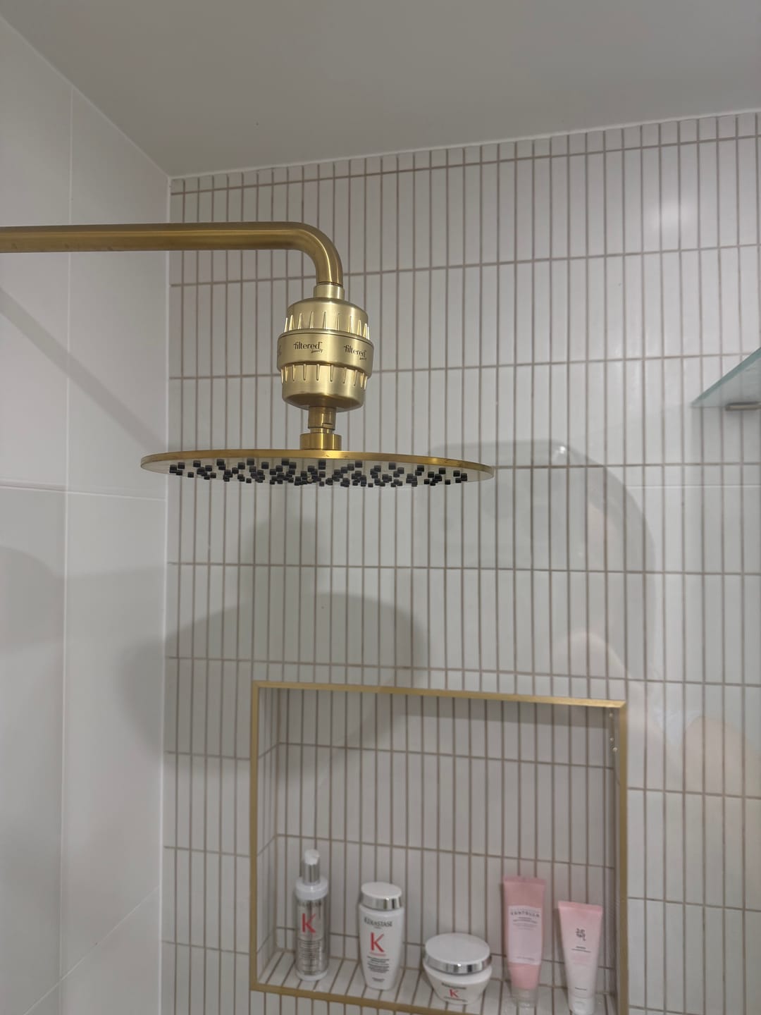Customer photo review of Shower Purifier - Gold