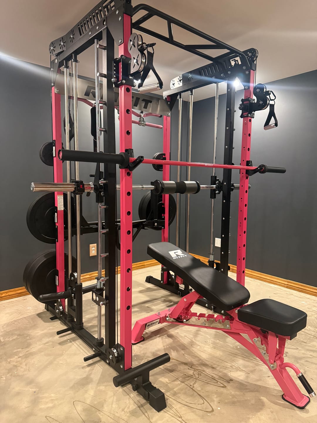 Customer photo review of URA-MAX BLACK Bumper Plate Sets