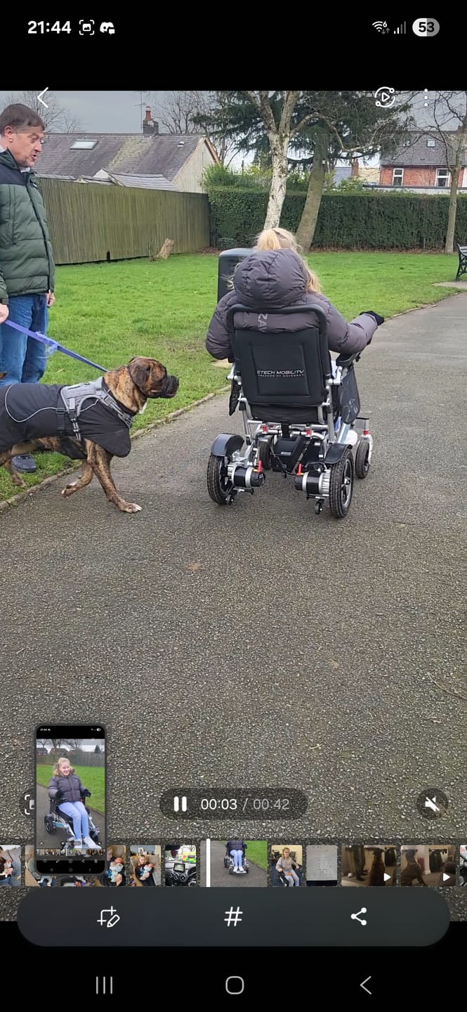 Customer photo review of Lightweight Electric Wheelchair | Folding Powerchair | Freedom Pro ST