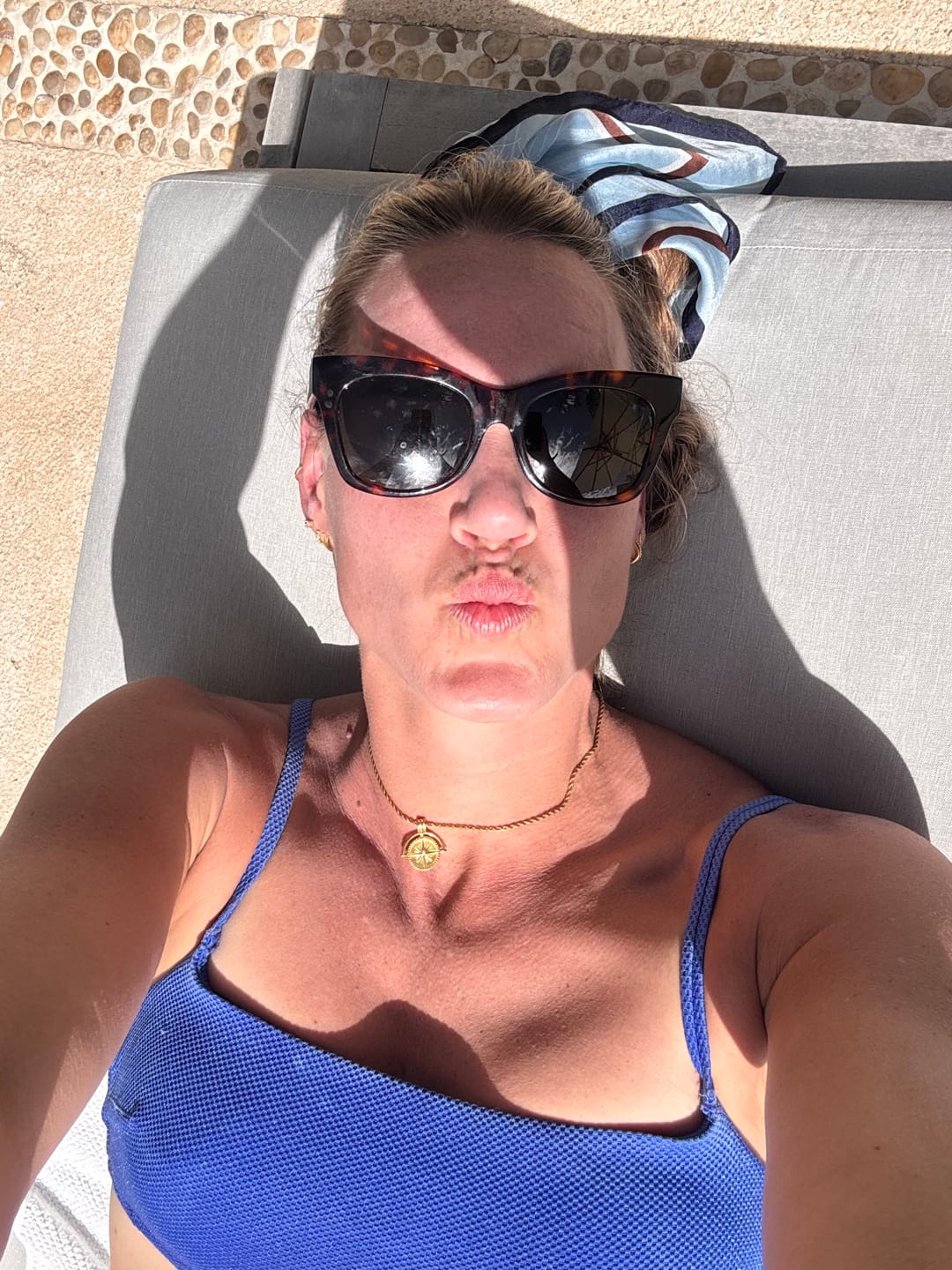 Customer photo review of Celestial Gold Coin Necklace