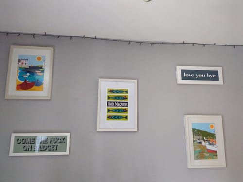 Customer photo review of Love You, Bye Framed Print (New Style)