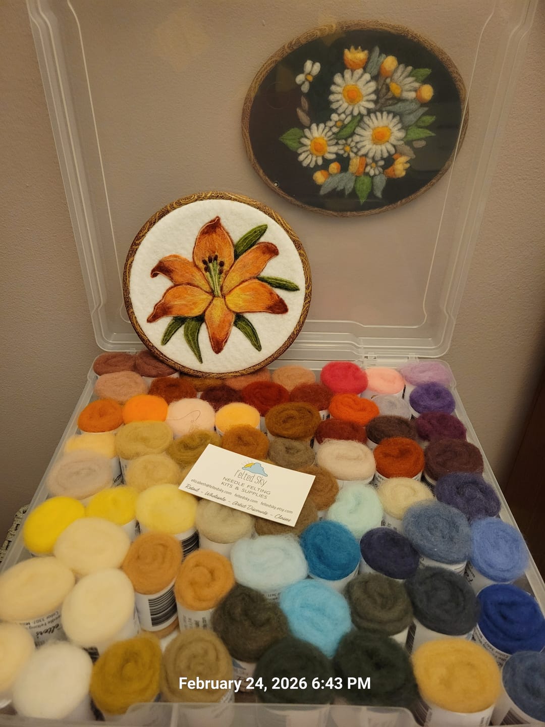 Customer photo review of Every Color Felter's Palette - 1/8 oz.
