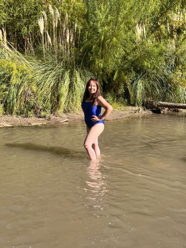 Customer photo review of EZ2513 (T2) | Jeans Flare Azul Focalizado | EZ | Confeccion Nacional