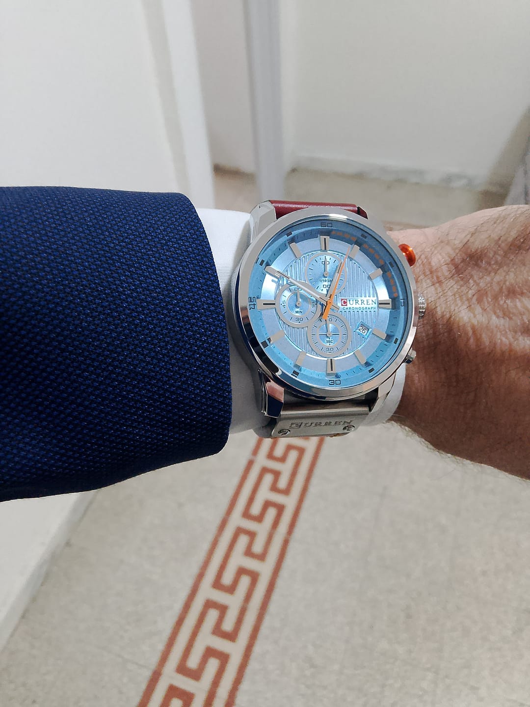 Customer photo review of Curren Istanbul® orologio uomo pelle