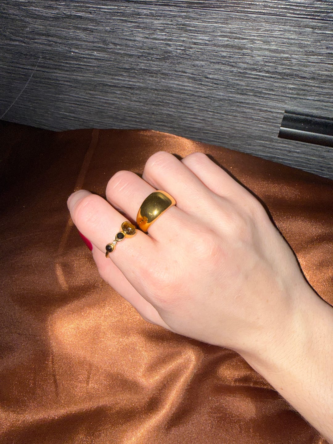 Customer photo review of Celia Chunky Gold Ring