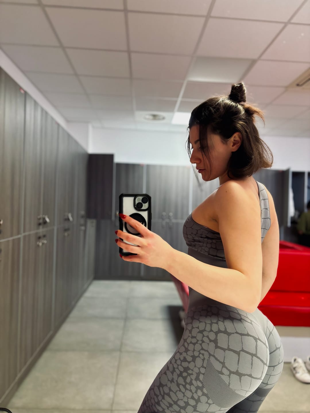 Customer photo review of Leggings Push Up All-up Grigio Ira Cocco