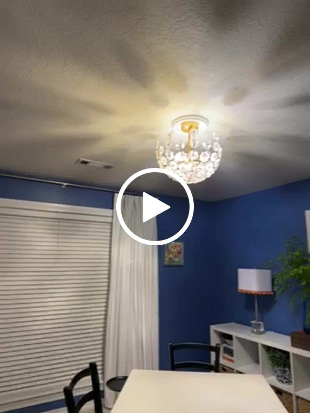 Customer video review of French Sculpture Brass Bloom Glass Floral Semi Flush Mount