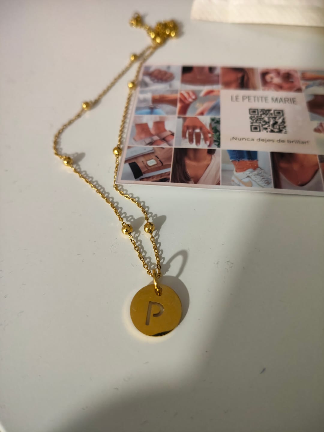 Customer photo review of Collar Círculo Inicial