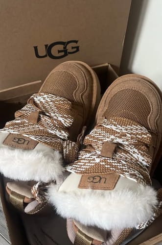 Customer photo review of UGG Lowmel suede high top