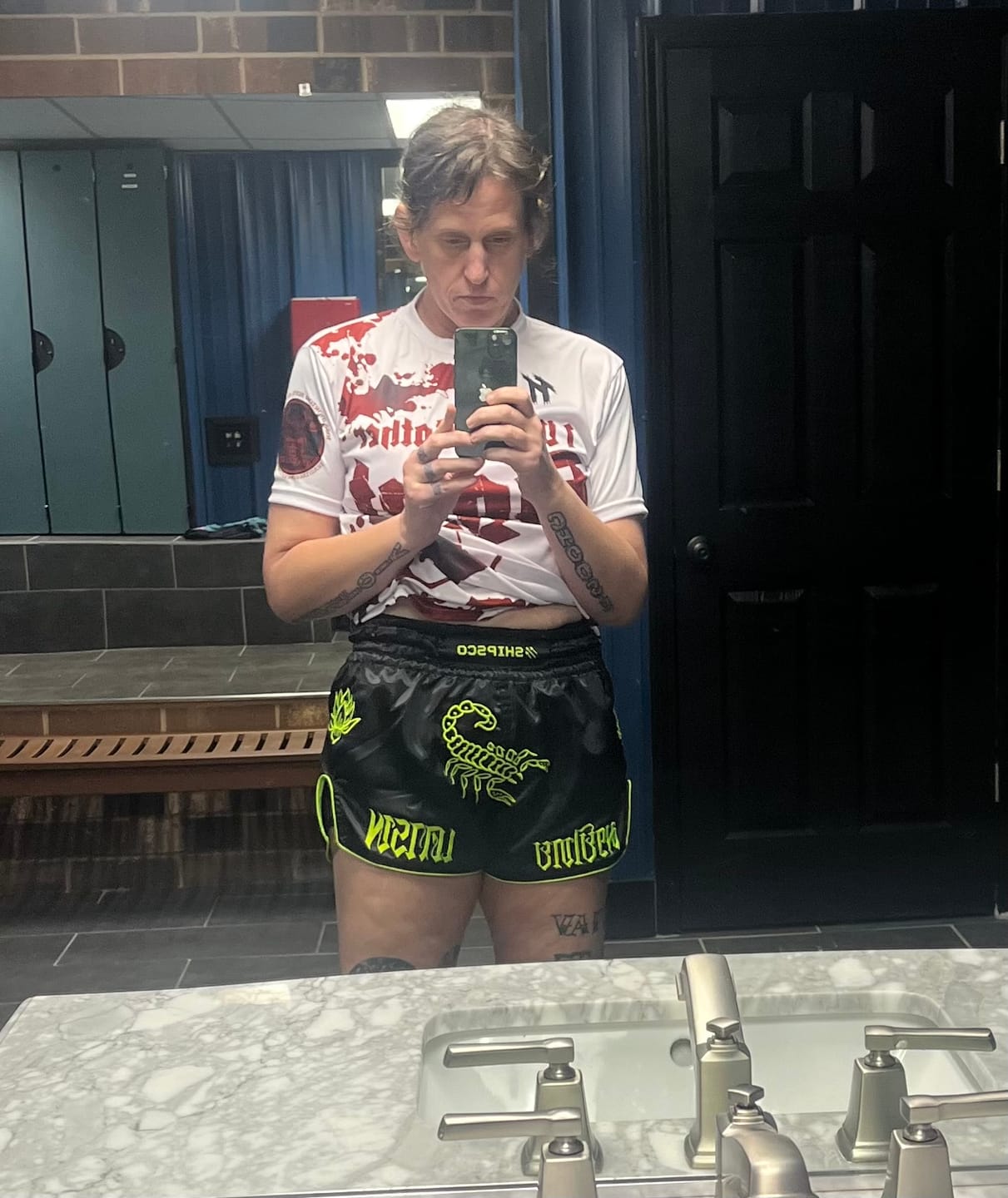 Customer photo review of Muay Thai Mystery Shorts!