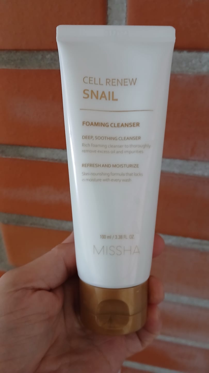 Customer photo review of Putas sejas mazgāšanai Missha Cell Renew Snail Foaming Cleanser