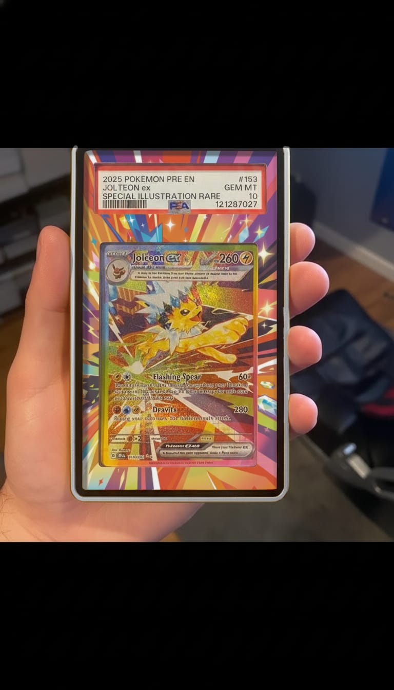 Customer photo review of Jolteon ex 153-131 SAR SIR Prismatic Evolutions Extended Art Display Cases