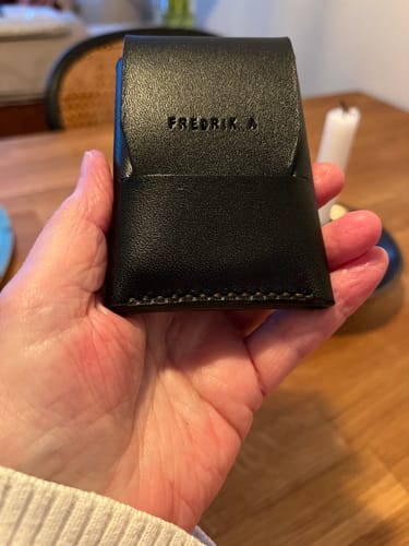 Customer photo review of Slimmad plånbok i äkta läder