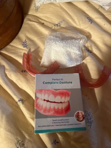 Customer photo review of 🦷  Fit Full Functional DenturesMake you more confident-Made in the USA & FDA-Certified