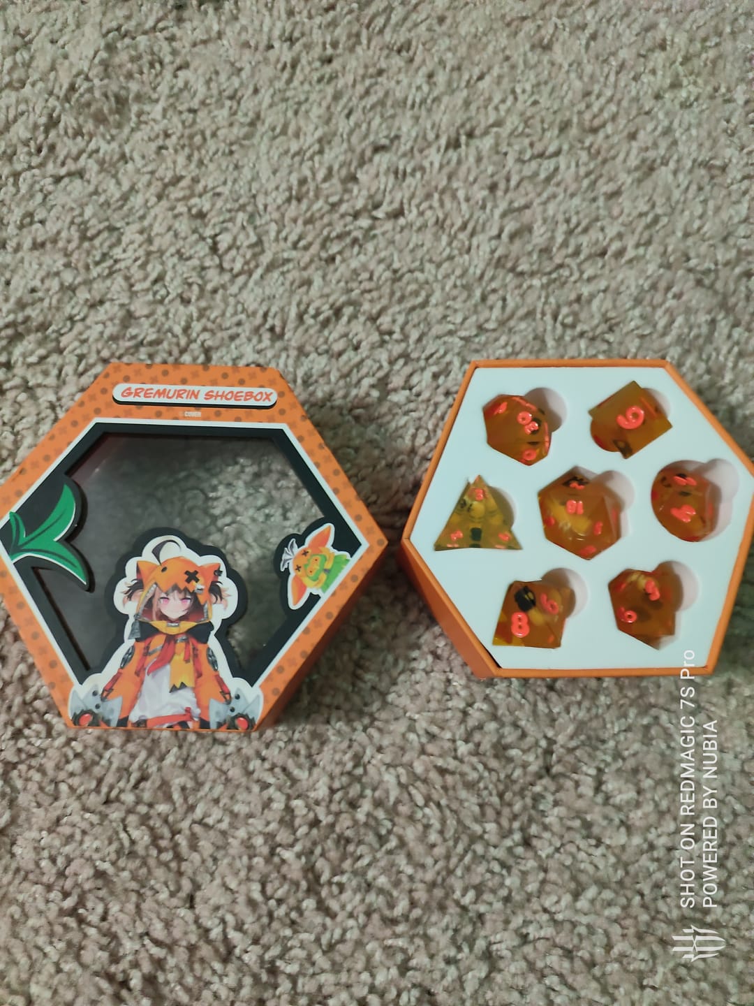 Customer photo review of PRE-ORDER | Gigi Murin Resin Dice Set | hololive English x MMG Exclusive