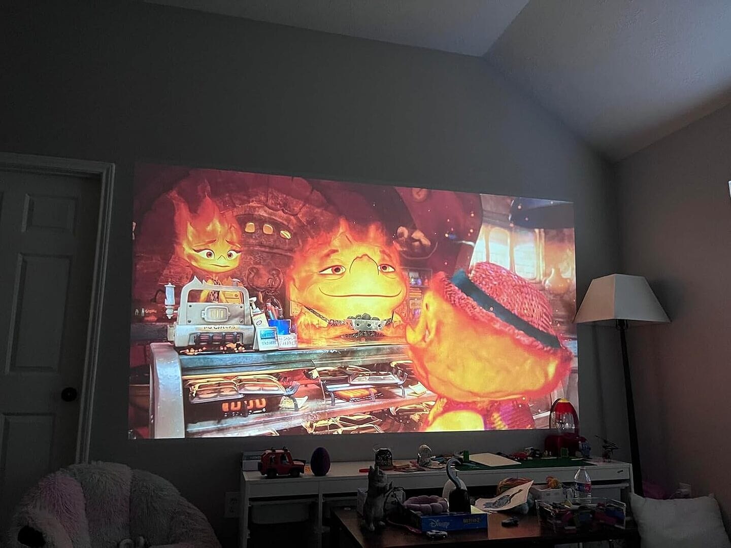 Customer photo review of Zoomly® Pro Max Smart Projector