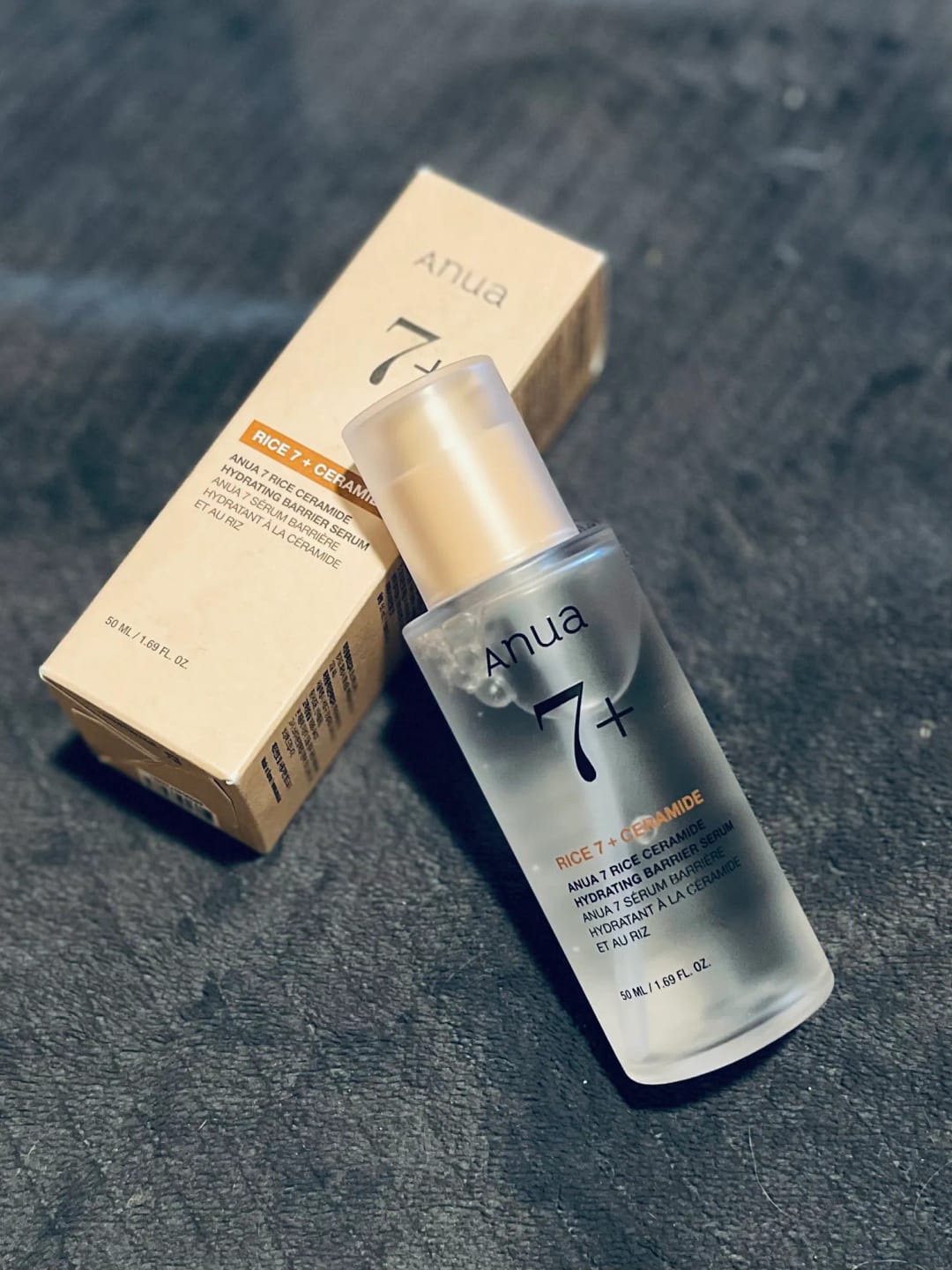 Customer photo review of Serums mirdzuma piešķiršanai ar rīsiem Anua Rice 7 Ceramide Hydrating Barrier Serum
