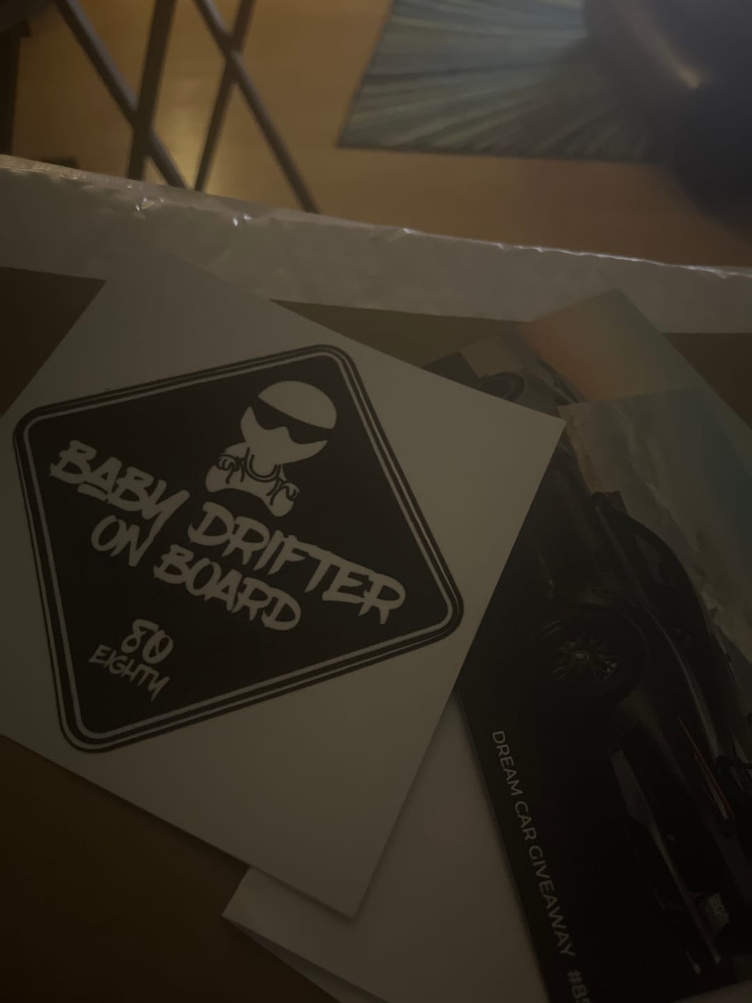 Customer photo review of 80Eighty® Baby On Board Sticker