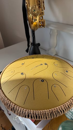 Customer photo review of Sonodrum Zungentrommel - "Premium" - Handgefertigt - 35,5cm - 15 Zungen - C-Dur