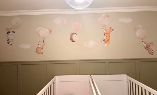 Customer photo review of Pastel Animals on Balloons