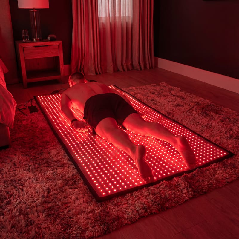 Customer photo review of Red Light Therapy Mat With Near-Infrared