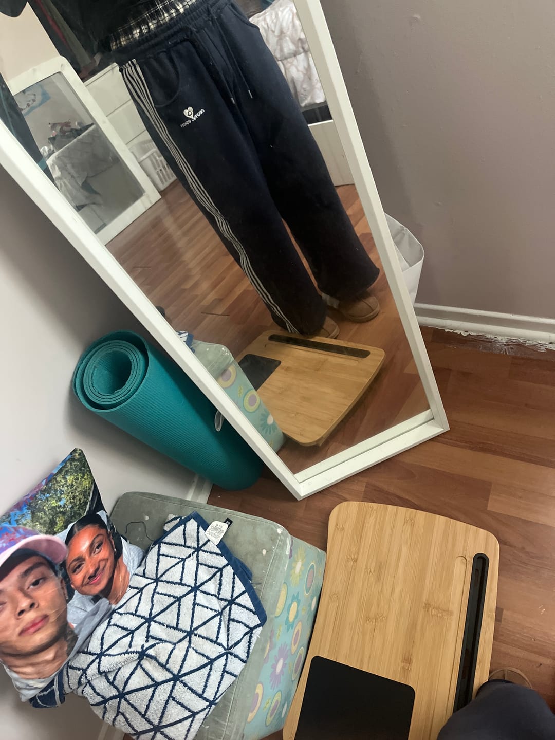 Customer photo review of Aelfric Eden Double Waist Baggy Sweatpants