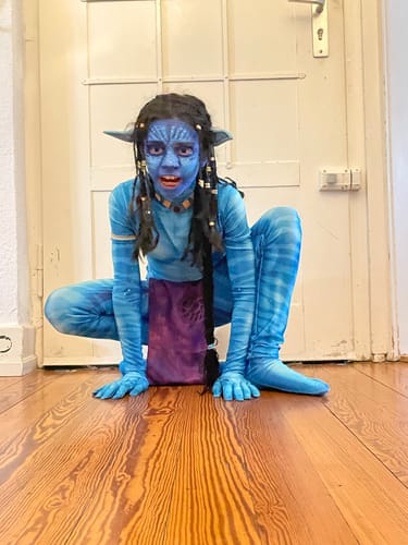 Customer photo review of Avatar: The Way of Water Neytiri Jumpsuit Cosplay Halloween Karneval Outfits