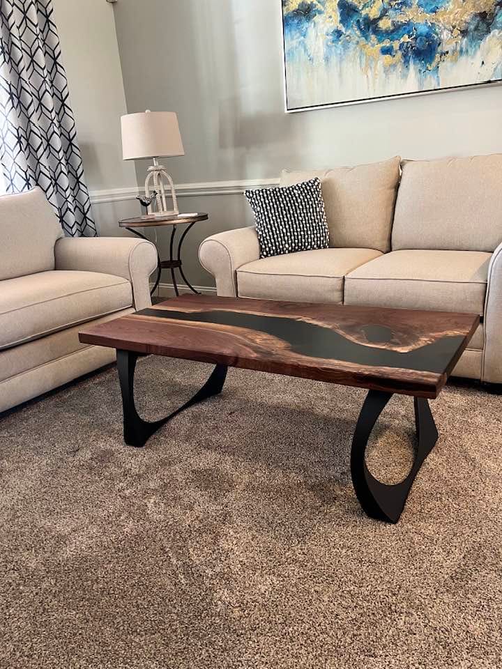 Customer photo review of Coffee Table Legs 212 Cleo 16" H Scandinavian Handcrafted DIY