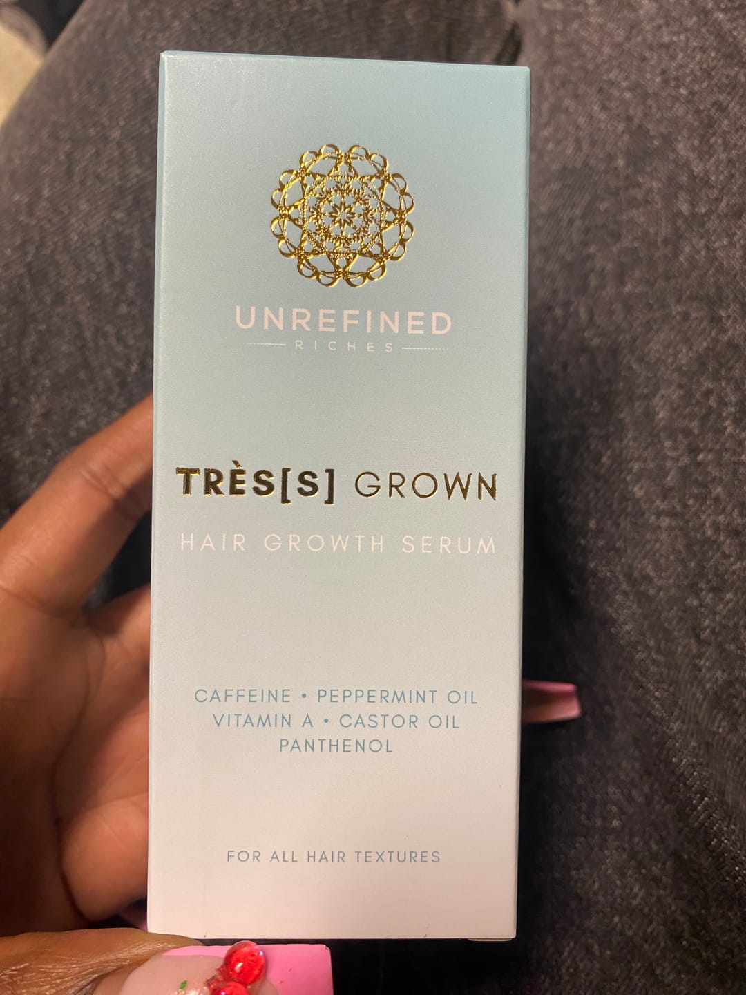 Customer photo review of TRÈS[S] GROWN - Hair Growth Serum