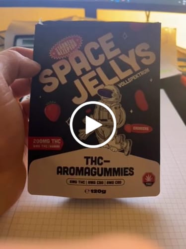 Customer video review of THC Spacejellies Vollspektrum