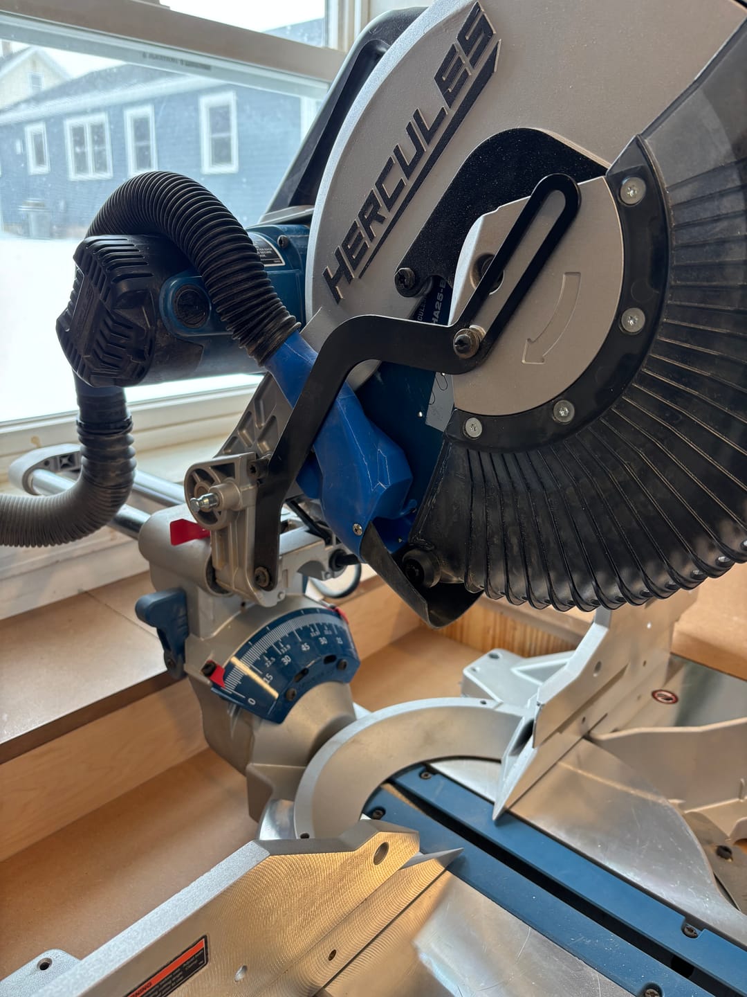 Customer photo review of Hercules 12" Sliding Compound Miter Saw Dust Collection