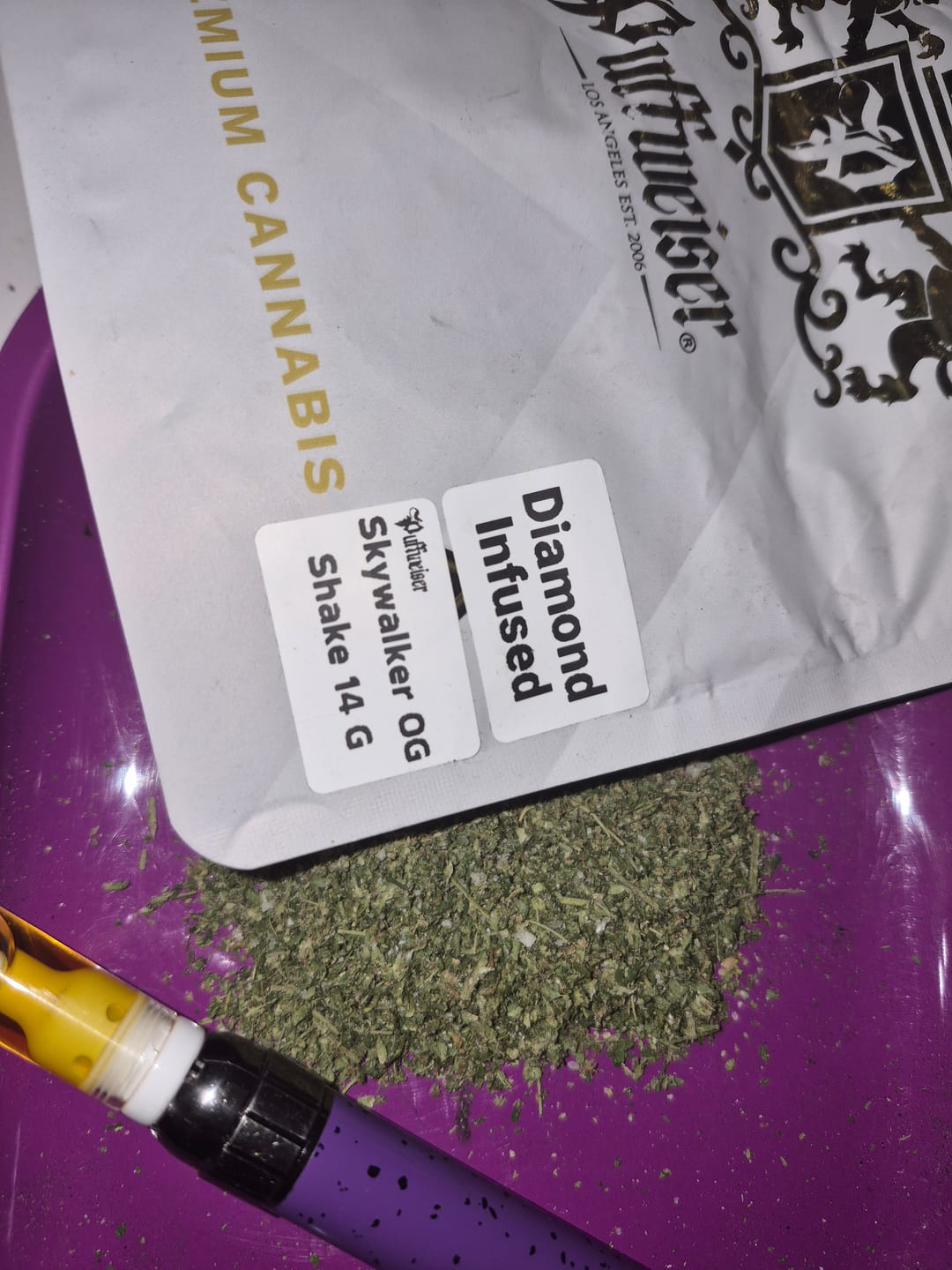 Customer photo review of 💎Skywalker OG - Diamond Infused Shake