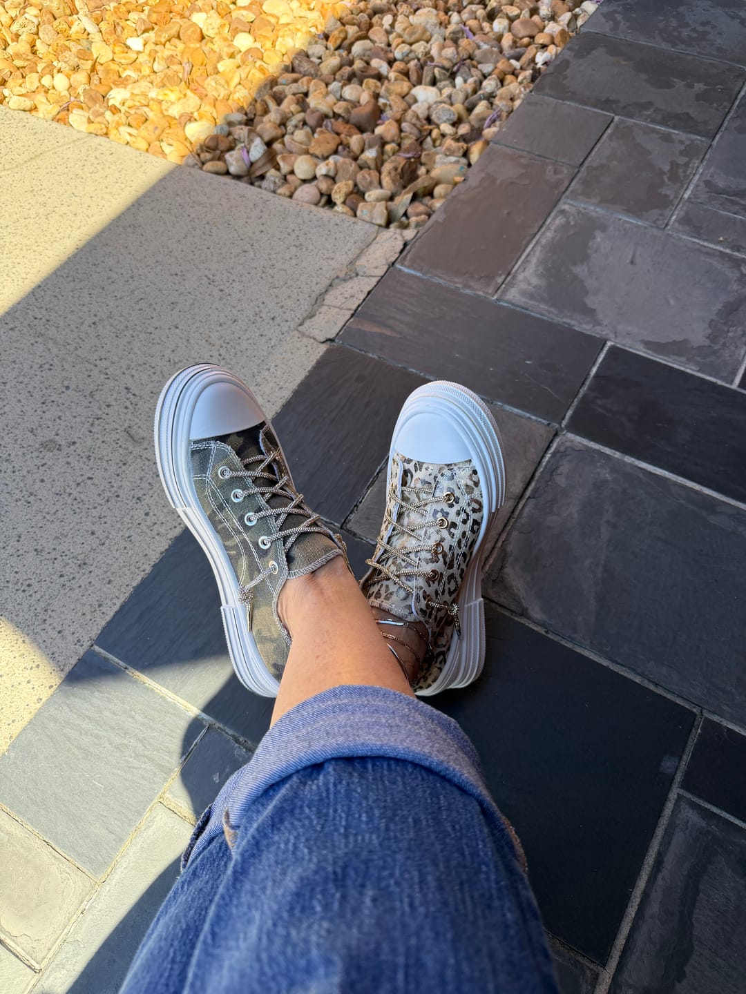 Customer photo review of Very G Natural Aman Leopard Sneakers