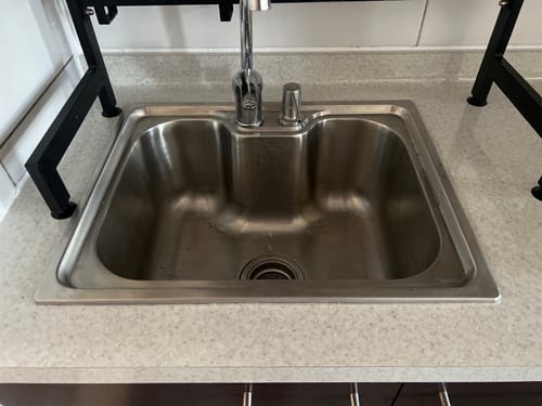 Customer photo review of Lavaplatos Estilo Riñón 50x40 cm (LIQUIDACION) SIN REBALSE