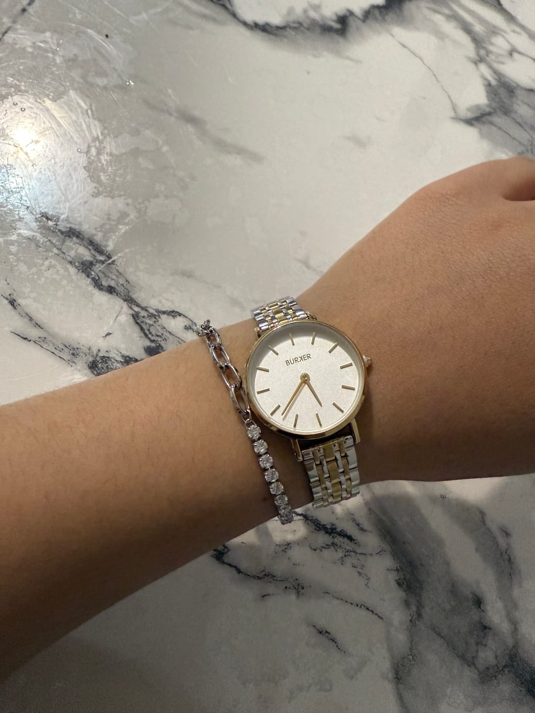Customer photo review of Jade Silver Bracelet