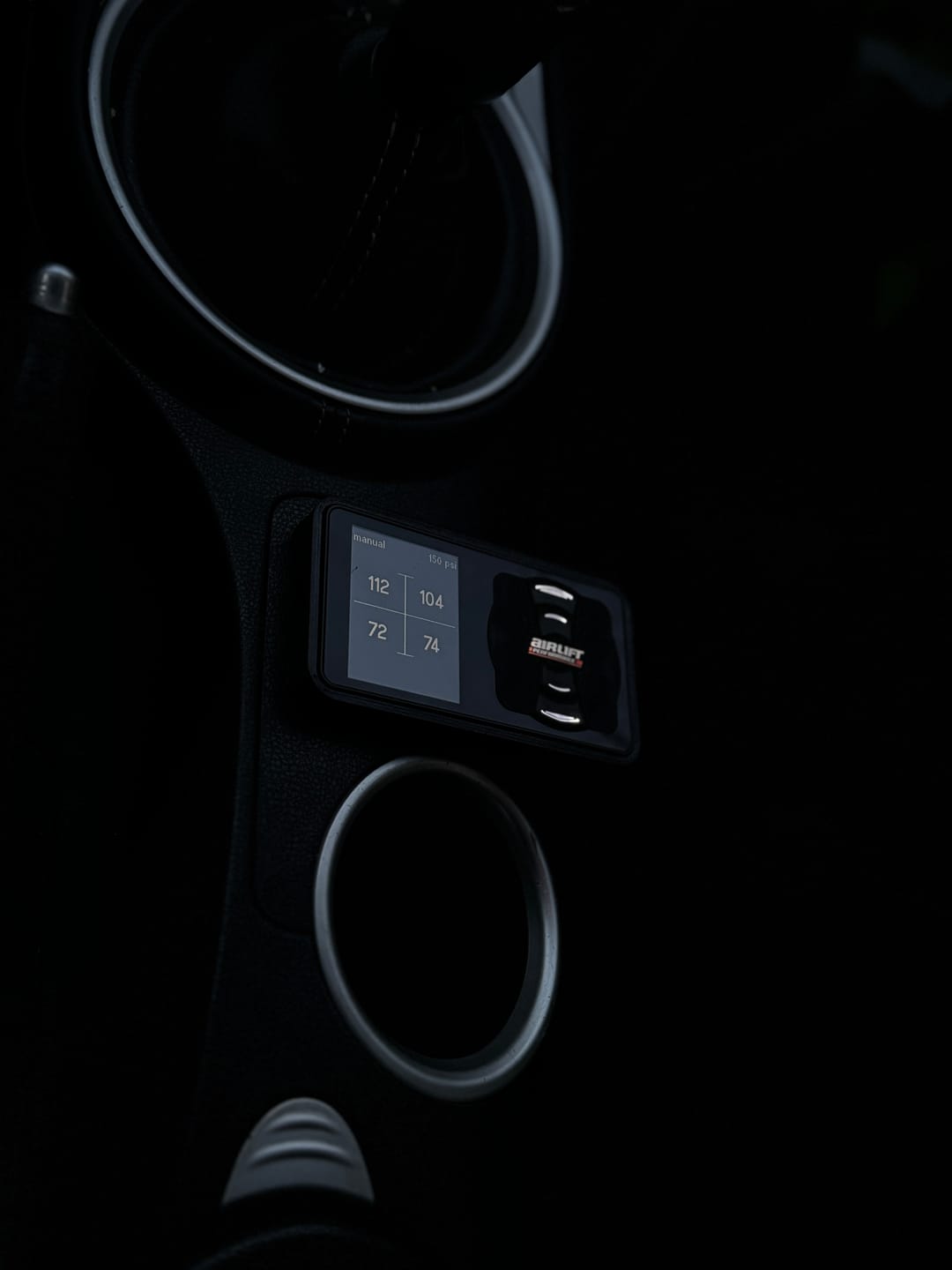 Customer photo review of Nissan 370Z Airlift Performance Controller Mount- Flush