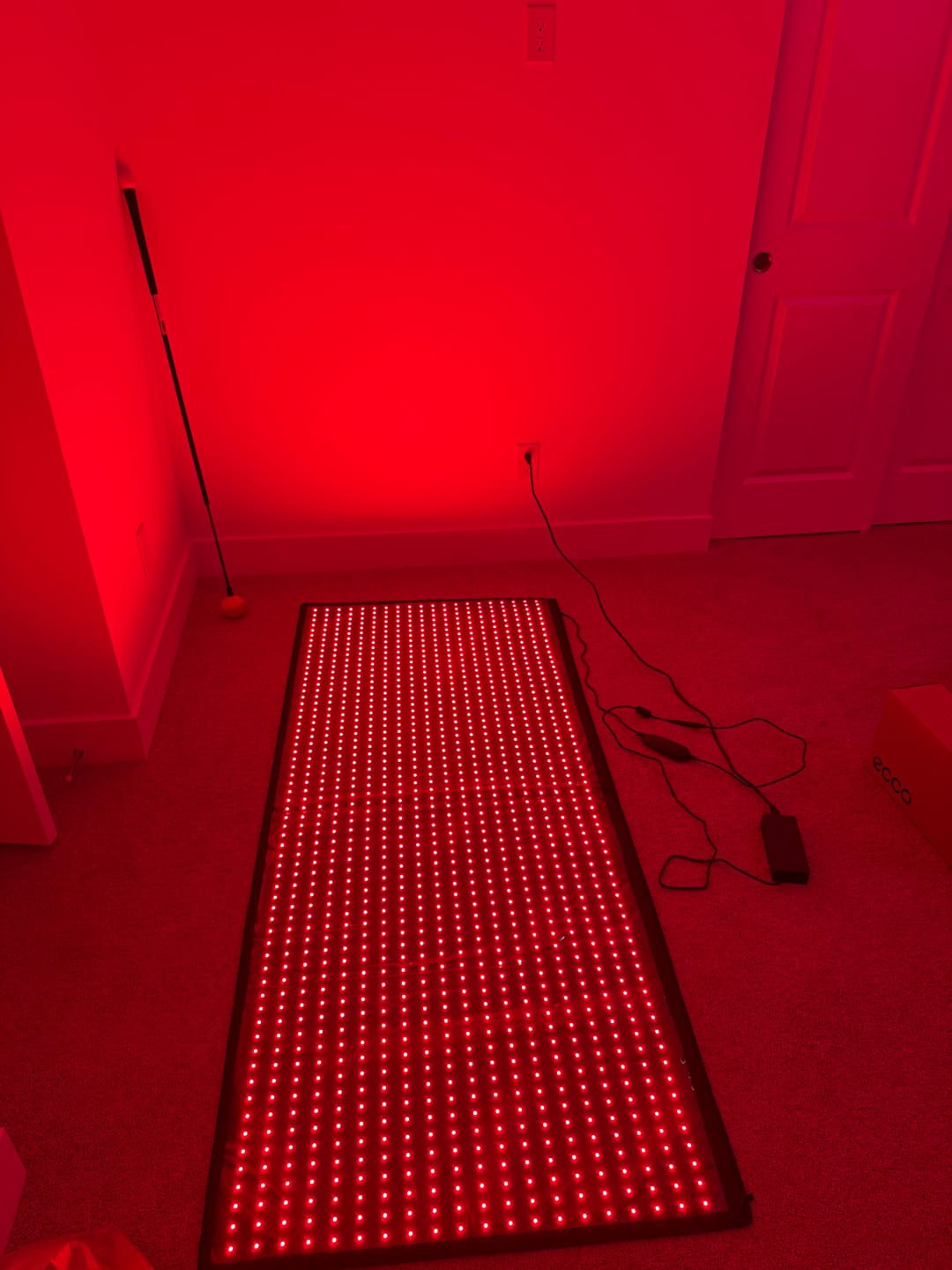 Customer photo review of Red Light Therapy Mat With Near-Infrared
